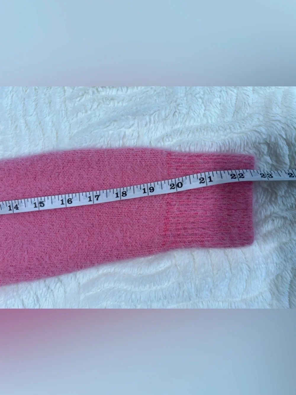 Urban Outfitters Fuzzy Pink Cropped Sweater Coquette Fairycore Raw Hem